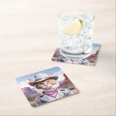 Sheriff Cat Kartonnen Onderzetters (Insitu)