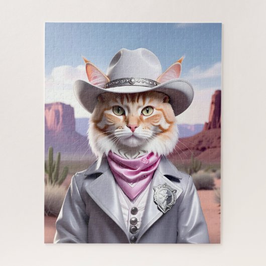 Sheriff Cat Legpuzzel (Verticaal)