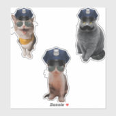 Sheriff Cat Sticker (Vel)