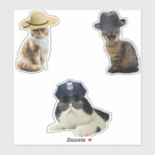 Sheriff Cat Sticker (Vel)