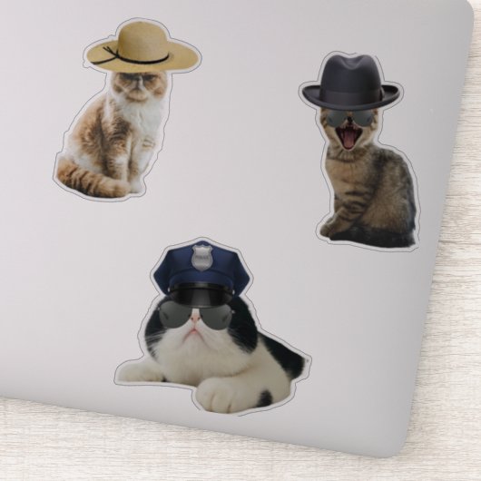 Sheriff Cat Sticker (Detail)