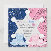 Sheriff Cowboy Gender Reveal Party Kaart (Achterkant)