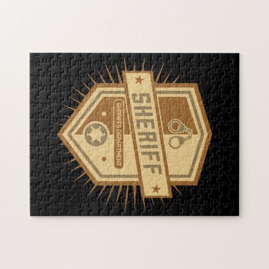 Sheriff Crest Legpuzzel (Horizontaal)