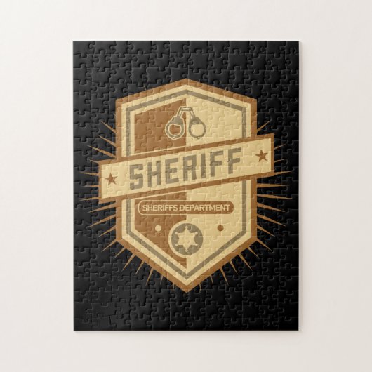 Sheriff Crest Legpuzzel (Verticaal)