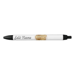 Sheriff Crest Zwarte Inkt Pen