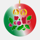 Sheriff Custom kerstversiering Keramisch Ornament (Achterkant)