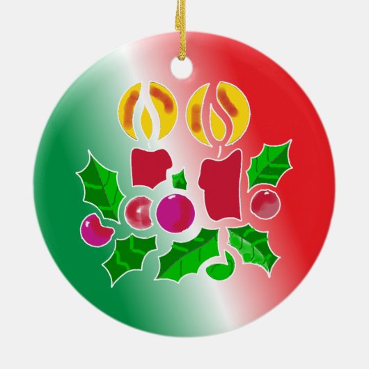 Sheriff Custom kerstversiering Keramisch Ornament (Achterkant)