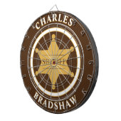 Sheriff Emblem Dartbord (Voorkant Rechts)