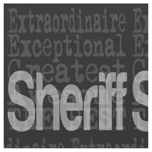 Sheriff Extraordinaire Stof (Close Up)