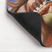 Sheriff Gaming Mousepad | Motorbike Cool Rider Pad Muismat (Hoek)