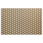 Sheriff Gold Badge op Dark Brown Stof (Fat Quarter)