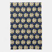 Sheriff Gold Star Badge Fun Theedoek (Verticaal)