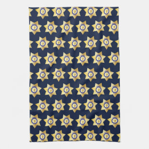 Sheriff Gold Star Badge Fun Theedoek