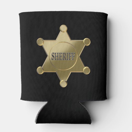 Sheriff golden star blikjeskoeler (Achterkant)