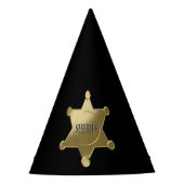 Sheriff golden star feesthoedjes (Voorkant)