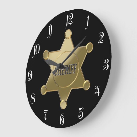 Sheriff golden star grote klok (Hoek)