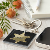 Sheriff golden star sleutelhanger (Voorkant Rechts)