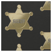 Sheriff golden star stof (Close Up)