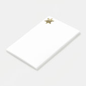 Sheriff gouden ster post-it® notes (Schuin)