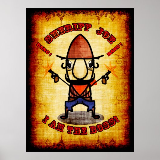 Sheriff Joe " Ik ben het Poster van de baas " (Voorkant)