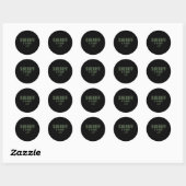 Sheriff K-9 Eenheid OD Groen Uniform Ronde Sticker (Vel)