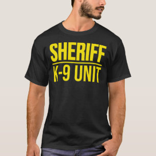 SHERIFF K-9 UNIT POLIS DOG UNIFORM OFFICER COSTUM T-SHIRT