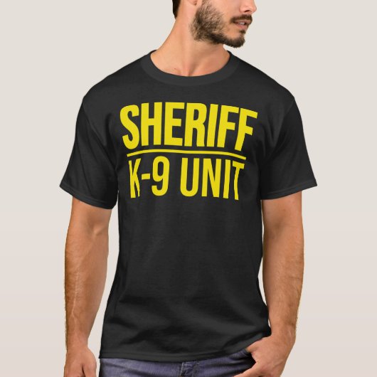 SHERIFF K-9 UNIT POLIS DOG UNIFORM OFFICER COSTUM T-SHIRT (Voorkant)