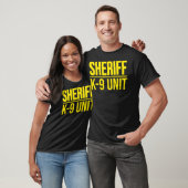 SHERIFF K-9 UNIT POLIS DOG UNIFORM OFFICER COSTUM T-SHIRT (Unisex)