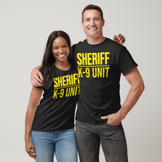 SHERIFF K-9 UNIT POLIS DOG UNIFORM OFFICER COSTUM T-SHIRT (Unisex)