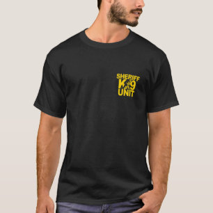 Sheriff K-9 Unit Shirt German Shepherd Front & Bac