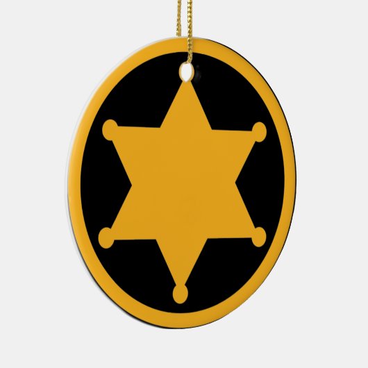 Sheriff Keramisch Ornament (Rechts)