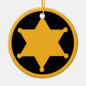 Sheriff Keramisch Ornament (Voorkant)