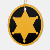 Sheriff Keramisch Ornament (Links)