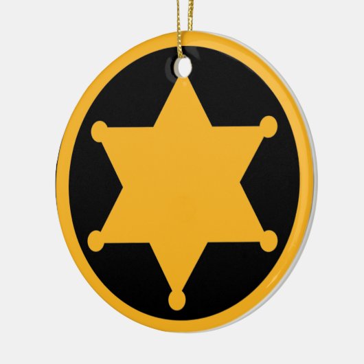 Sheriff Keramisch Ornament (Links)