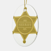 Sheriff Keramisch Ornament (Links)