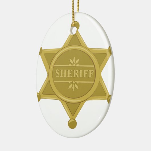 Sheriff Keramisch Ornament (Links)