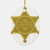 Sheriff Keramisch Ornament (Voorkant)