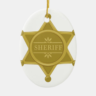 Sheriff Keramisch Ornament