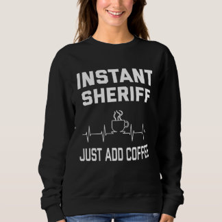 Sheriff Koffie Koffie Humor EKG Trui