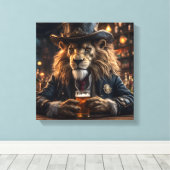 Sheriff Lion Canvas Afdruk (Insitu (Houten vloer))