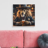 Sheriff Lion Canvas Afdruk (Insitu (Woonkamer))