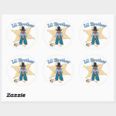 Sheriff Little Brother Ronde Sticker (Vel)