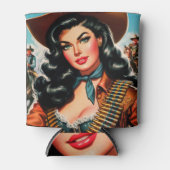  Sheriff Pin-up Blikjeskoeler (Voorkant)