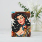  Sheriff Pin-up Briefkaart (Staand voorkant)