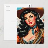  Sheriff Pin-up Briefkaart (Voorkant / Achterkant)