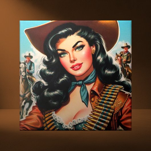  Sheriff Pin-up Tegeltje