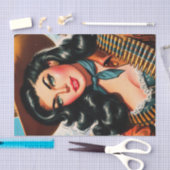  Sheriff Pin-up Tissuepapier (Craft)