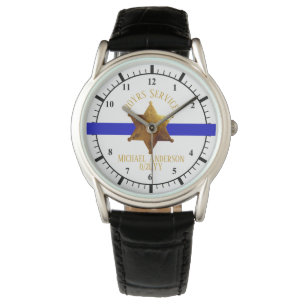 Sheriff, plaatsvervanger Jaren Dienstjubileum Pens Horloge