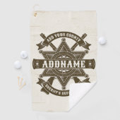 Sheriff Plaatsvervanger Rifles Badge Persoonlijk Golfhanddoek (Insitu)