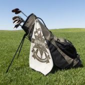 Sheriff Plaatsvervanger Rifles Badge Persoonlijk Golfhanddoek (Groen)